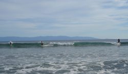 Surfing in Banderas Bay