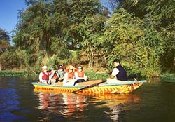 Boating down El Fuerte River