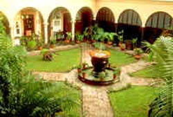 Courtyard at Posada Hidalgo