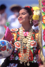 Girl in Oaxacan Dress