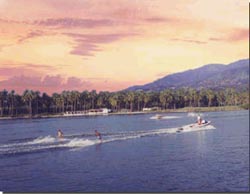 Waterskiing at Laguna Coyuca