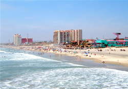 The beach at Rosarito Inn.