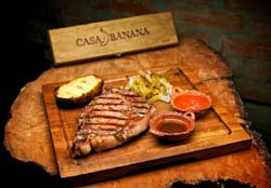 Inviting steaks at Casa Banana